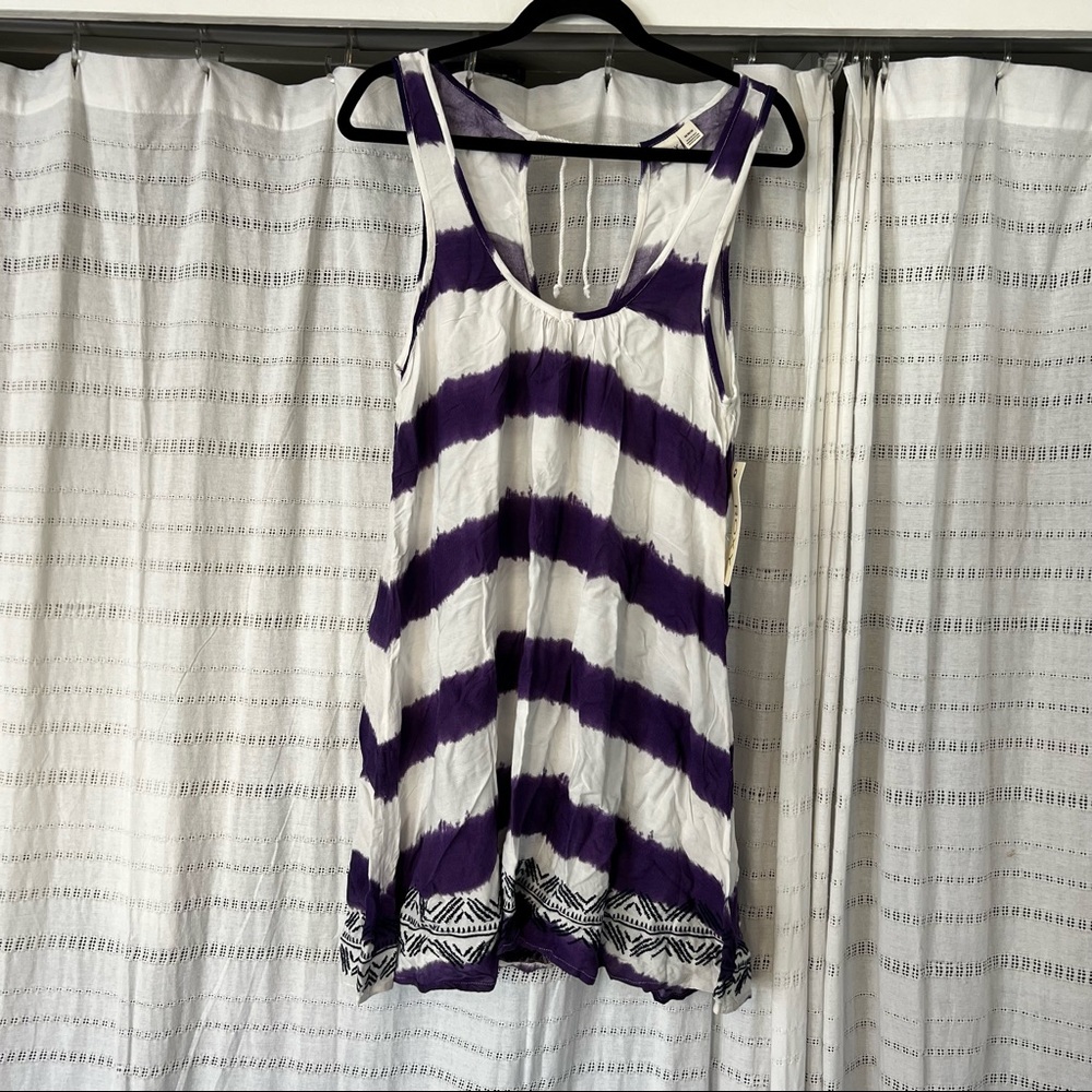 Roxy Striped Beach Dress NWT